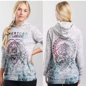 American Fighter Women's Pullover Hoodie Eldon Athletic Biker MMA